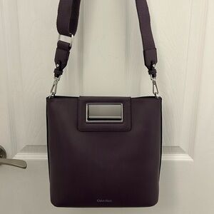 Calvin Klein Eira North/South Purple Crossbody with Mini Bag